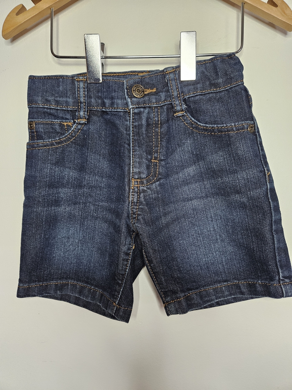 Wrangler Boys Denim Shorts Dark Wash Toddler Size Regular Fit Jeans Shorts🩷